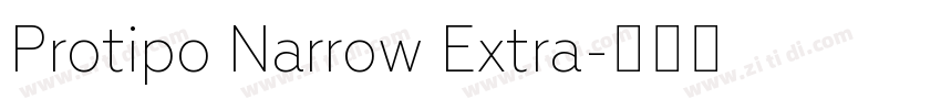 Protipo Narrow Extra字体转换